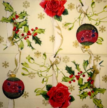 140 Christmas Flowers - 3-ply (orange) - Ihr